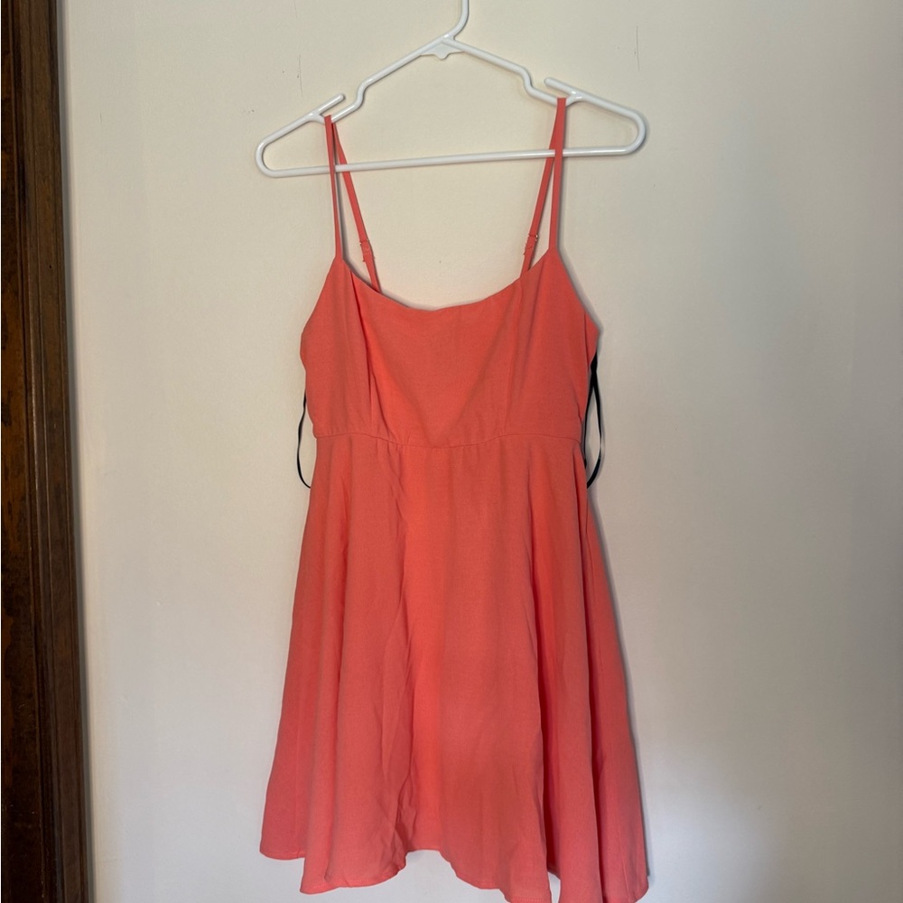 Forever 21 Peach Spaghetti Strap Dress